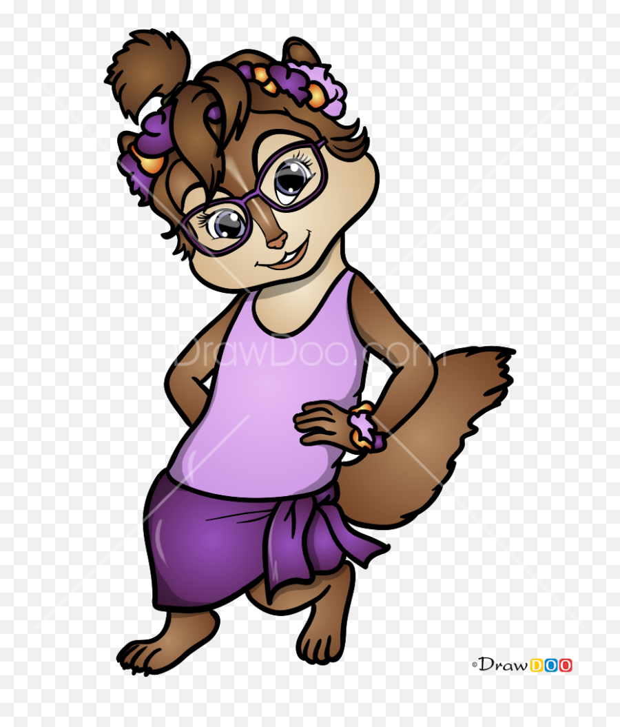 How To Draw Jeanette Miller Alvin And Chipmunks - Alvin And The Chipmunks Jeanette Miller Emoji,Chipmunk Emoji