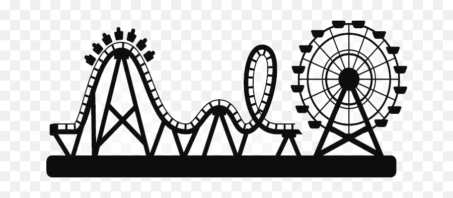 Rock N Roller Coaster Clipart - Roller Coaster Clip Art Free Emoji,Roller Coaster Emoji
