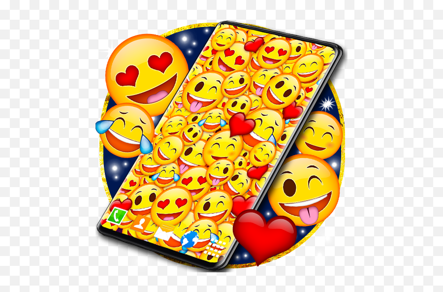 Emoji Live Wallpaper Wink Emoji Hearts Themes - Wallpaper,Destiny Emojis