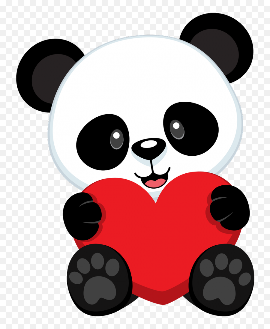 Panda Drawing Images - Pink Panda Emoji,Panda Bear Emoji