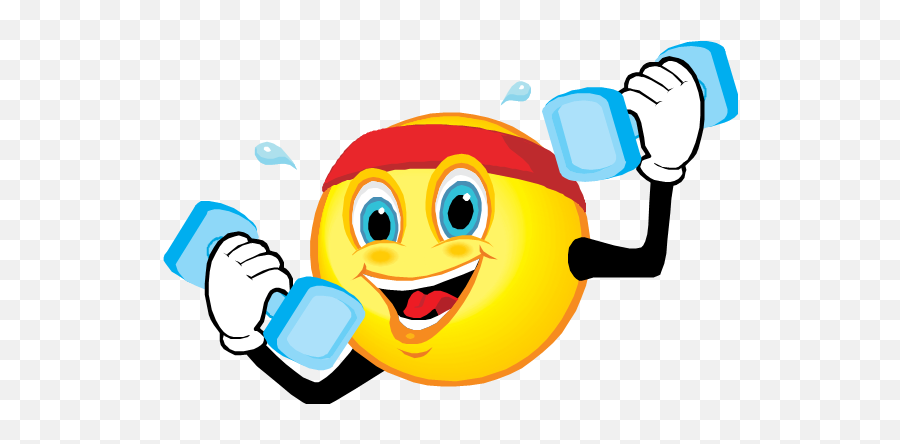 The Lee County Recreational Center - Workout Smiley Emoji,Fitness Emoticon