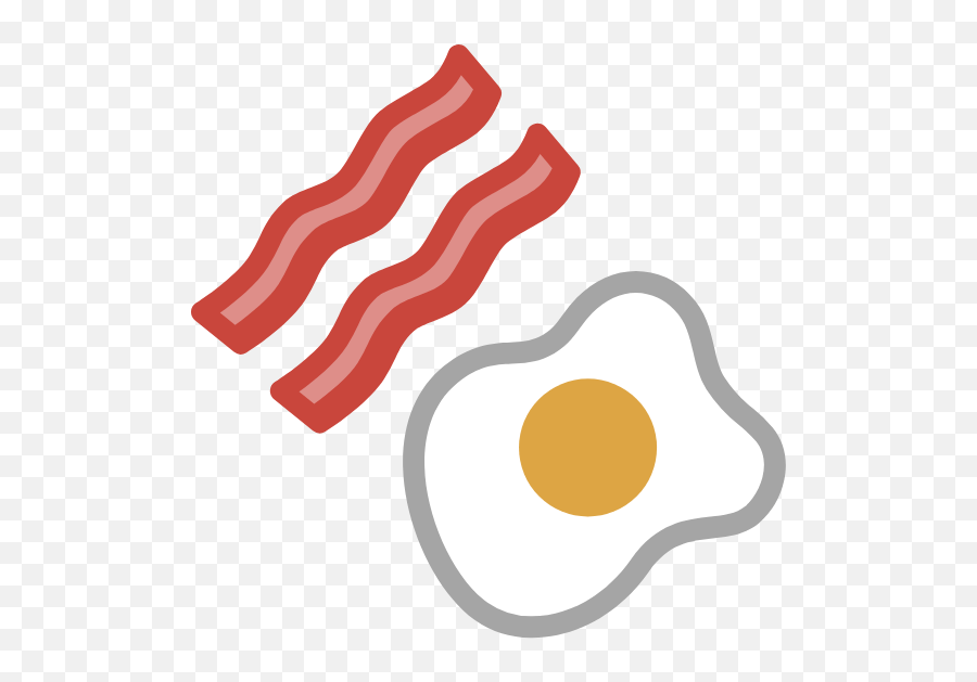 Bacon Eggs Graphic - Clip Art Emoji,New Bacon Emoji