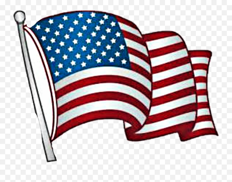 American Flag Patriotic - Clipart Full Happy Independence Day Good Night Emoji,America Flag Emoji