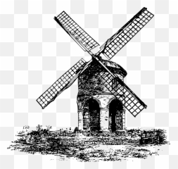 Tilting Windmill - Don Quixote Sticker Emoji