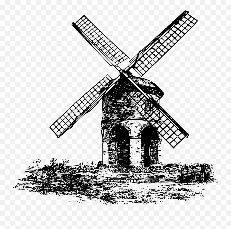 Tilting Windmill - Don Quixote Sticker Emoji,Windmill Emoji