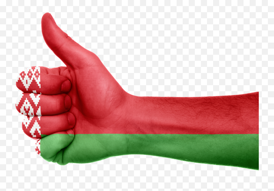 Belarus Flag Hand National Fingers Emoji,Metal Fingers Emoji