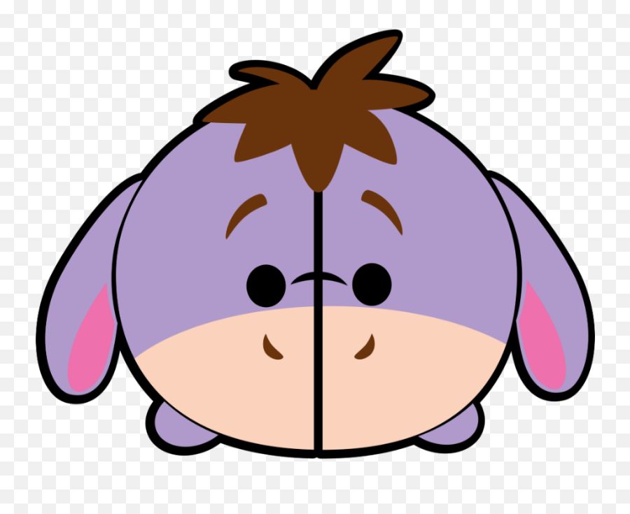 Mq Head Eeyore Disney Winnie - Clipart Tsum Tsum Png Emoji,Eeyore Emoji