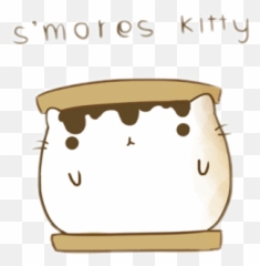Marshmallow Marshmallows Smore Smores - Kawaii S Mores Kitty Emoji,S'mores Emoji