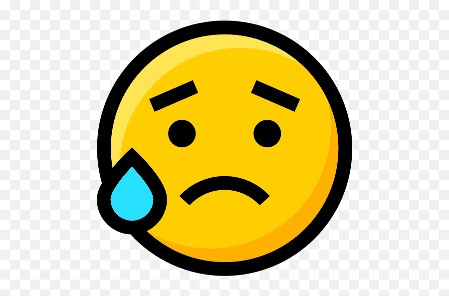 Smileys Ideogram Worried Feelings Interface Faces - Emoji Flat Icon Png,Scared Face Emoji