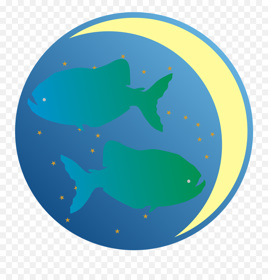 Fish Zodiac Sign Zodiac Moon Star - Png Emoji,Fish Hook Emoji