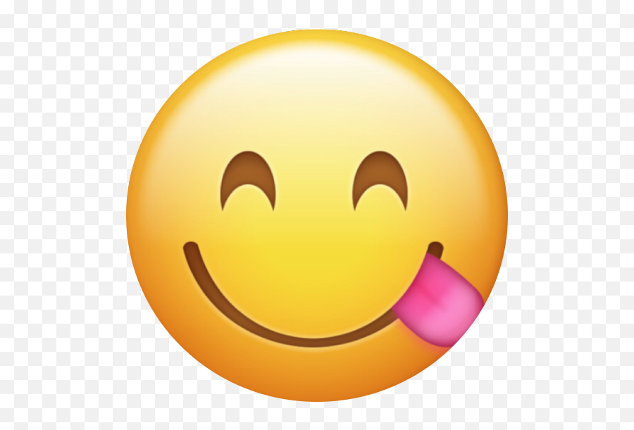 Yum Emoji Cute Freetoedit - Smirk Emoji,Cute Emoji