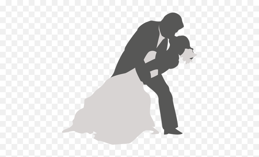 Wedding Silhouette Dance Clip Art - Silhouette Wedding Couple Dancing Emoji,Male Dancer Emoji