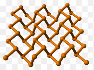 Black - Phosphorus Crystal Structure Emoji