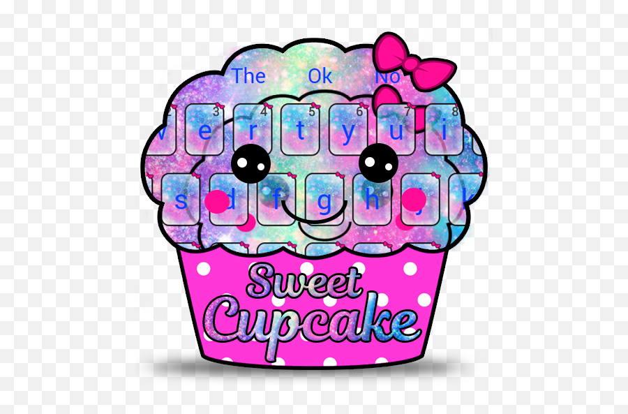 Sweet Galaxy Cupcake Keyboard - Clip Art Emoji,Cupcake Emoji Android