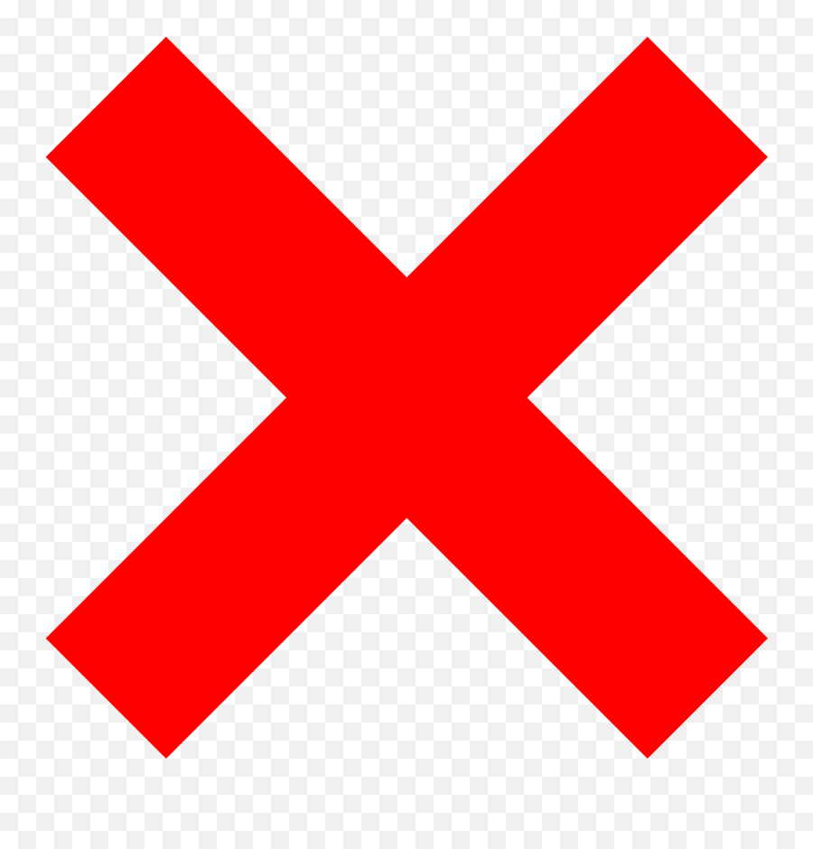 Cancel Delete Cross Check Box Check - Red X Png Emoji,X In A Box Symbol Emoji