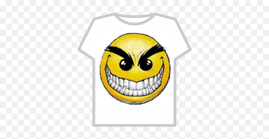 Crazy Smiley - Roblox Evil Smiley Face Png Emoji,Crazy Emoticon