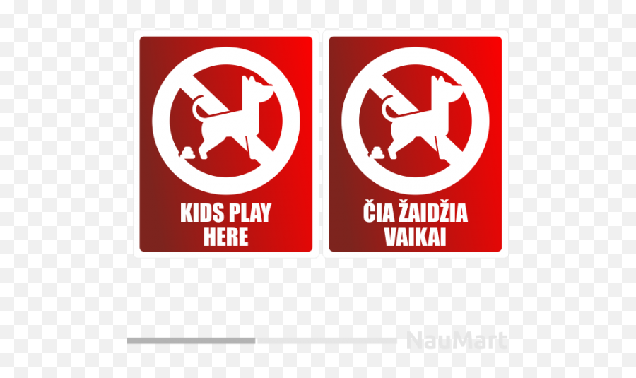 No Dog Poop Kids Play Here Warning Sign Sticker Decal - Emblem Emoji,Pooping Emoji