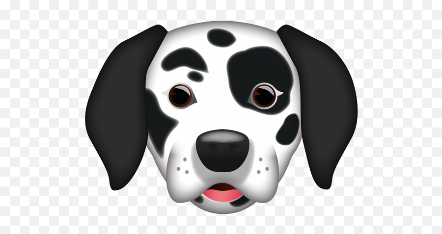 Emoji - Dalmatian,Black Dog Emoji