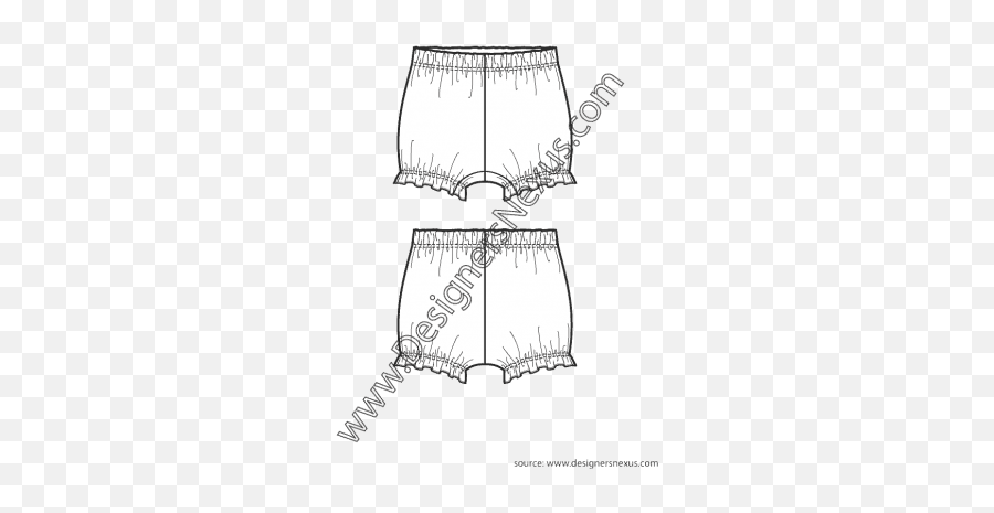 Drawing Shorts Male Transparent U0026 Png Clipart Free Download - Fashion Flats Of Elastic Emoji,Emoji Joggers Kids