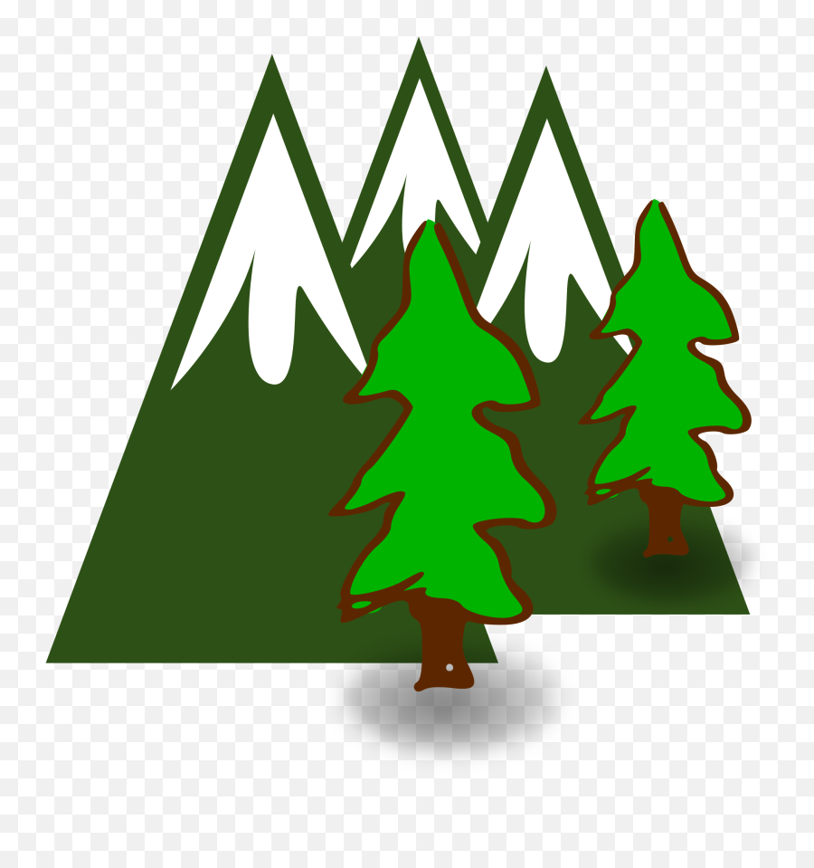 Library Of Royalty Free Library Evergreen Tree Png Files - Tree And Mountains Clipart Emoji,Evergreen Tree Emoji