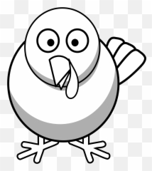 Turkey Face Coloring Page Clipart - Full Size Clipart Turkey Clip Art Black And White Emoji,Emotions Color Pages
