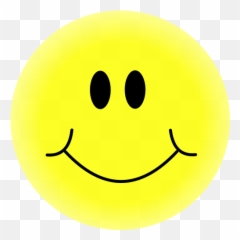 Yellow Happy Face Smiley Smiling - Transparent Animated Emoji