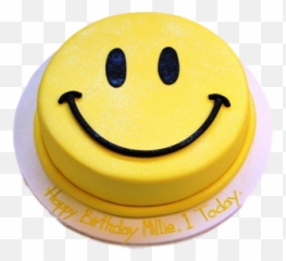 Smiley Face Cake - Smiley Face Cake Emoji,Emoji Cakes