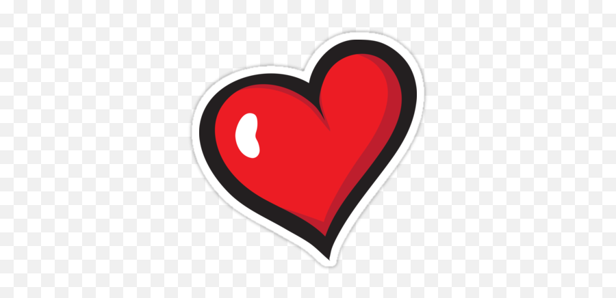 Beautiful Images Of A Cartoon Heart Red Cartoon Heart - Girly Emoji,Beautiful Emoji