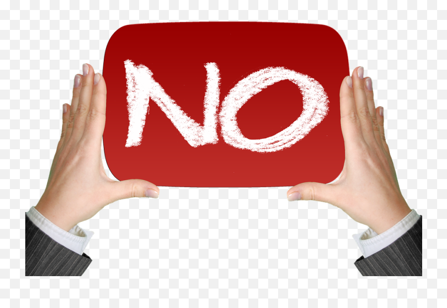 No Negative Finger - No Rejection Emoji,Email Emoticon