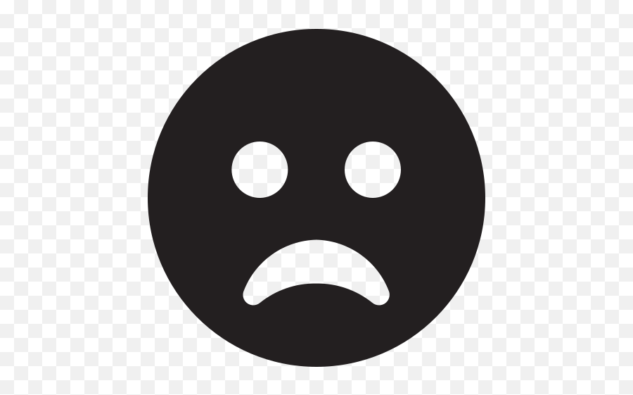 Sad - Face Vector Icons Free Download In Svg Png Format Transparent Cute Smiley Face Black And White Emoji,Frown Face Emoticon