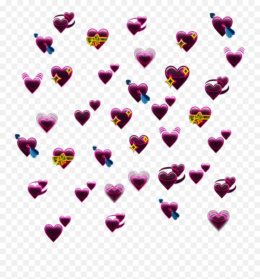 Hearts Heart Emoji Emojis Pink - Emoji Heart Background Png,Hearts Emojis
