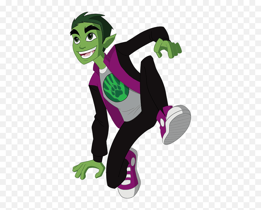 Superhero Boy And Girl - Dc Super Hero Girls Beast Boy Emoji,Superhero Emoji Iphone