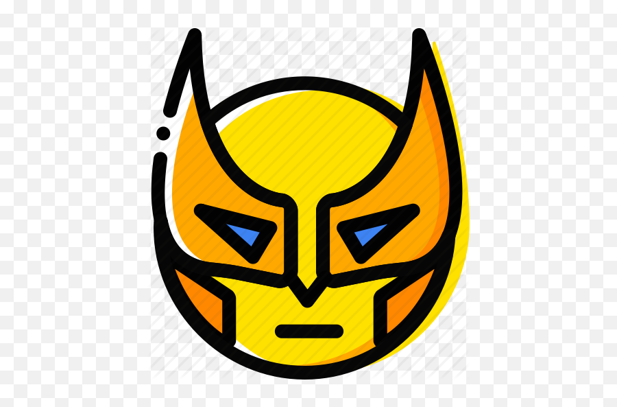 Emoji Emoticon Face Wolverine Icon - Wolverine Symbol Black And White,Wolverine Emoji