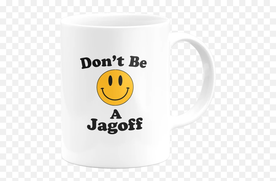Dont Be A Jagoff Mug - Stephen King Quotes Emoji,Coffee Emoticon