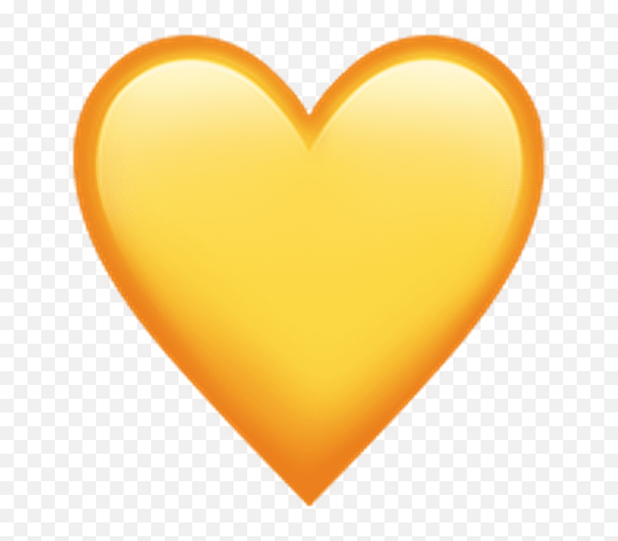 This Low - Transparent Background Yellow Heart Emoji,Amazon Emoji