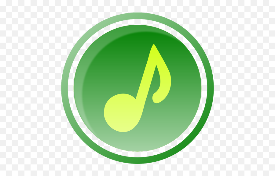 Musical Note Icon Vector Image - Music Icon Green Emoji,Music Note Emojis