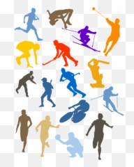 Disciplines Silhouette Set Vector Image - Transparent Sport Png Emoji