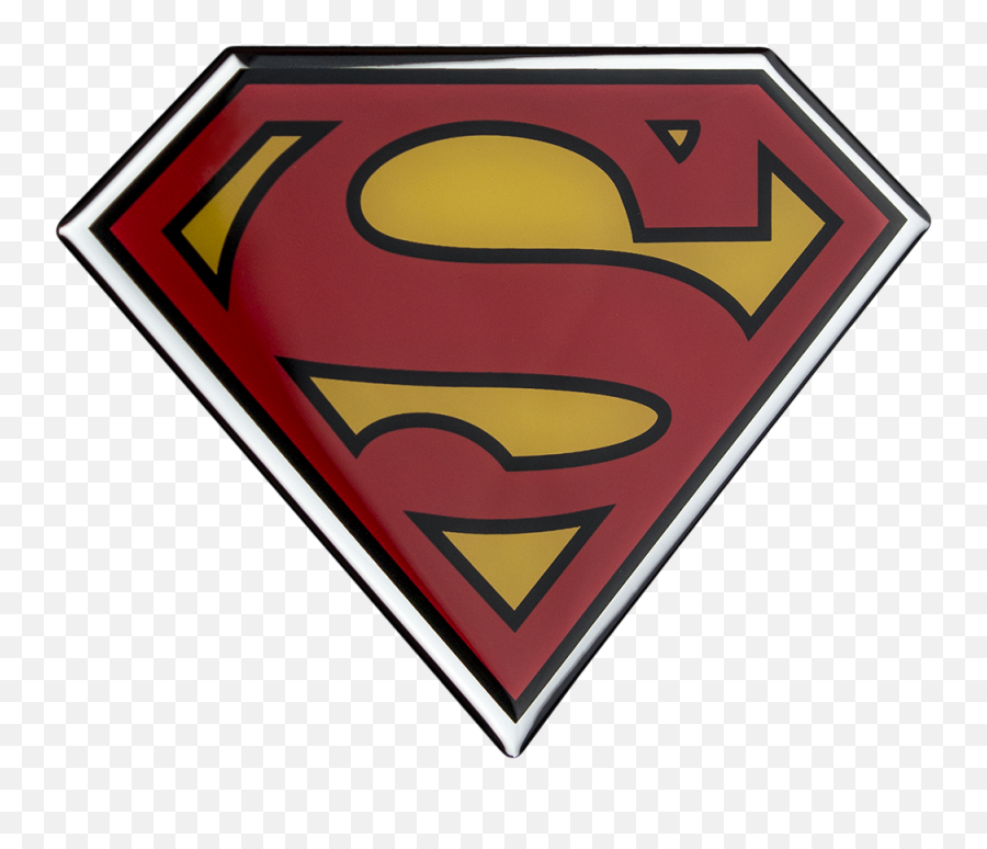 Download Hd Superman Logo Classic Lensed Emblem - Superman Logo Emoji,Superman Emoji