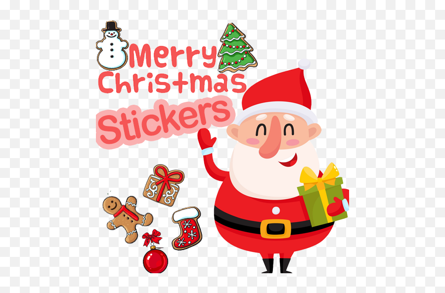 Wastickerapps Christmas Stickers Pack - Funny Santa Claus Gift Emoji,Christmas Tree Emoticons