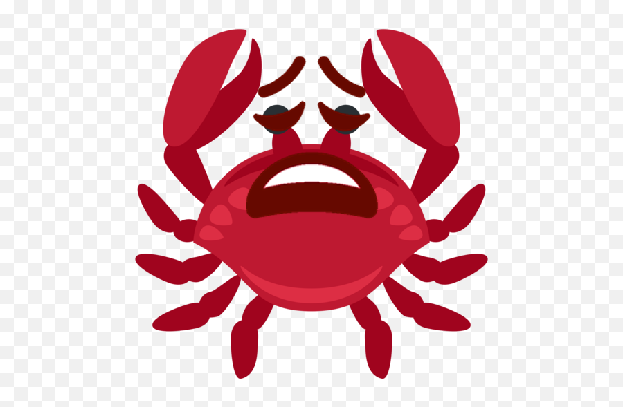 King Crab Vs Snow Crab Size Emoji,Weary Emoji