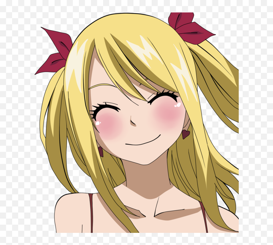 Anime Smile Transparent Png Clipart - Fairy Tail Lucy Profile Emoji,Fairy Tail Emoji