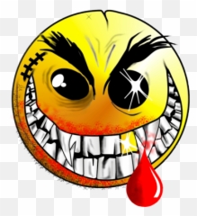 Creepy Emoticon - Killer Smiley Emoji,Facebook Emoticons Codes