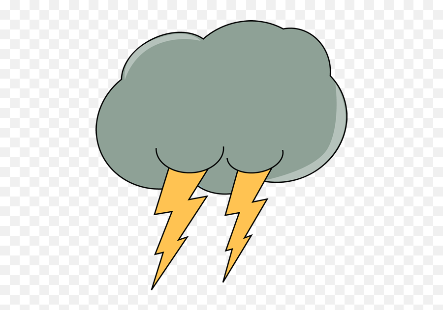 Dark Clouds With Lightning Clipart - Lightning Cloud Clipart Emoji,Black Cloud Emoji