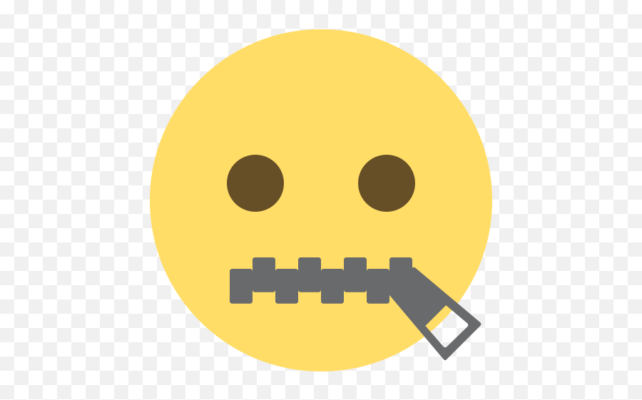 Emojione 1f910 - Speechless Emoji,Skull Emoji Png