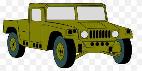 Vehicle Car Hummer Army Jeep - Clip Art Emoji