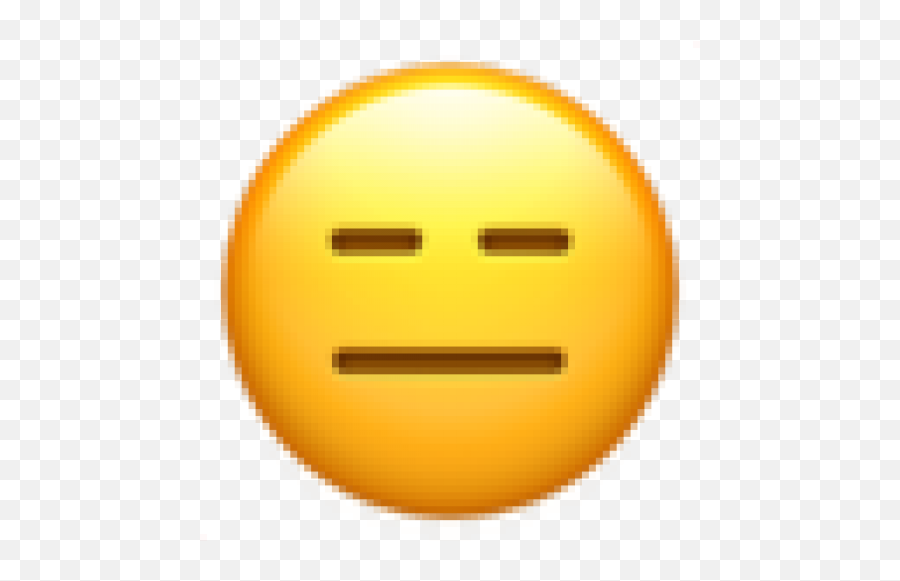 E - Smiley Emoji,Straight Face Emoji Png