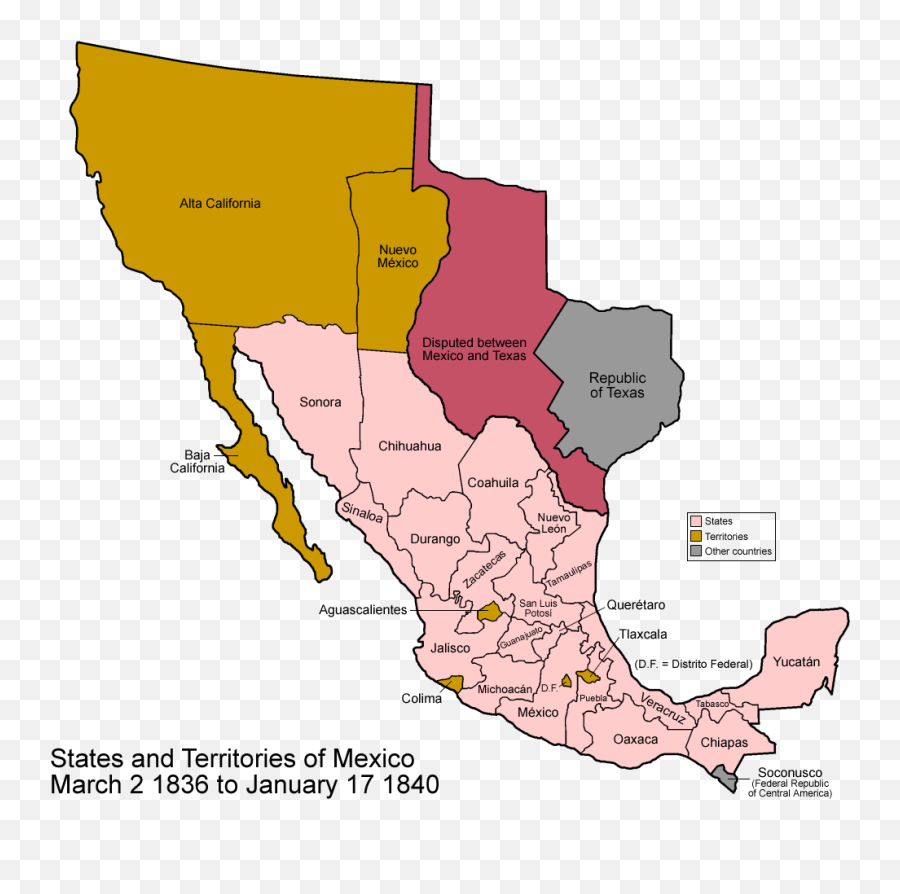 Mexico 1836 To To 1840 - Mexico 1845 Emoji,New Mexico Emoji