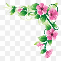 Flowers Clipart Banner Flowers Banner Transparent Free For - Flower Corner Border Frame Emoji,Flower Emoji Copy And Paste