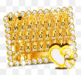 Luxury Gold Keyboard Theme - Love Emoji,Gold Emoji Keyboard