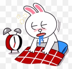 Cony Wakes Up For Work - Happy Life Emoji